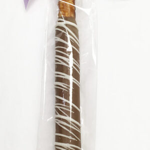 Pretzel Rod Favors Chocolate with White Drizzle